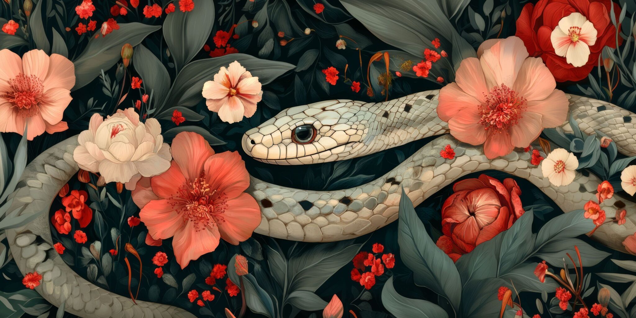 Картина "Floral Serpent"