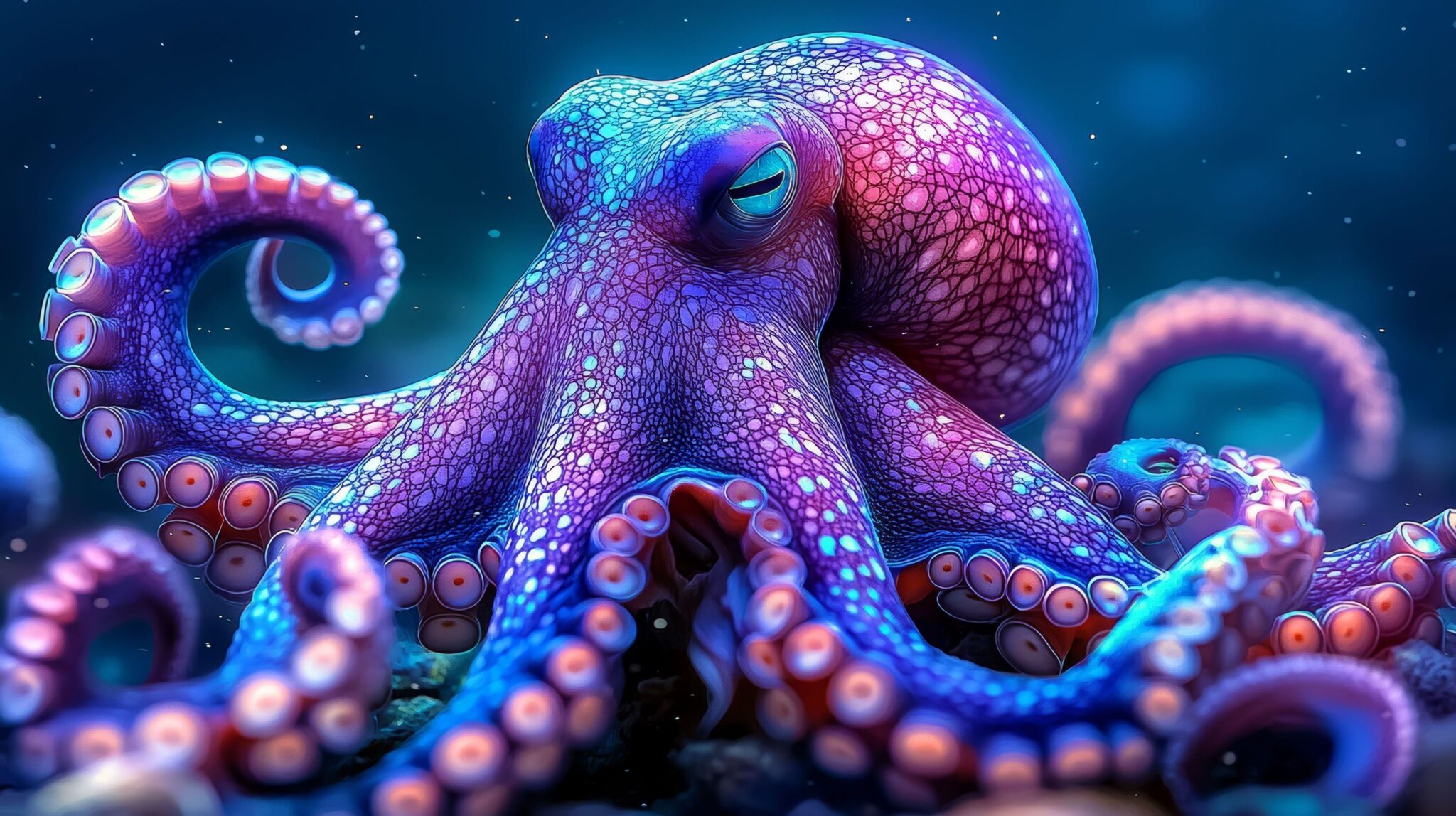 Картина "Neon Depths"