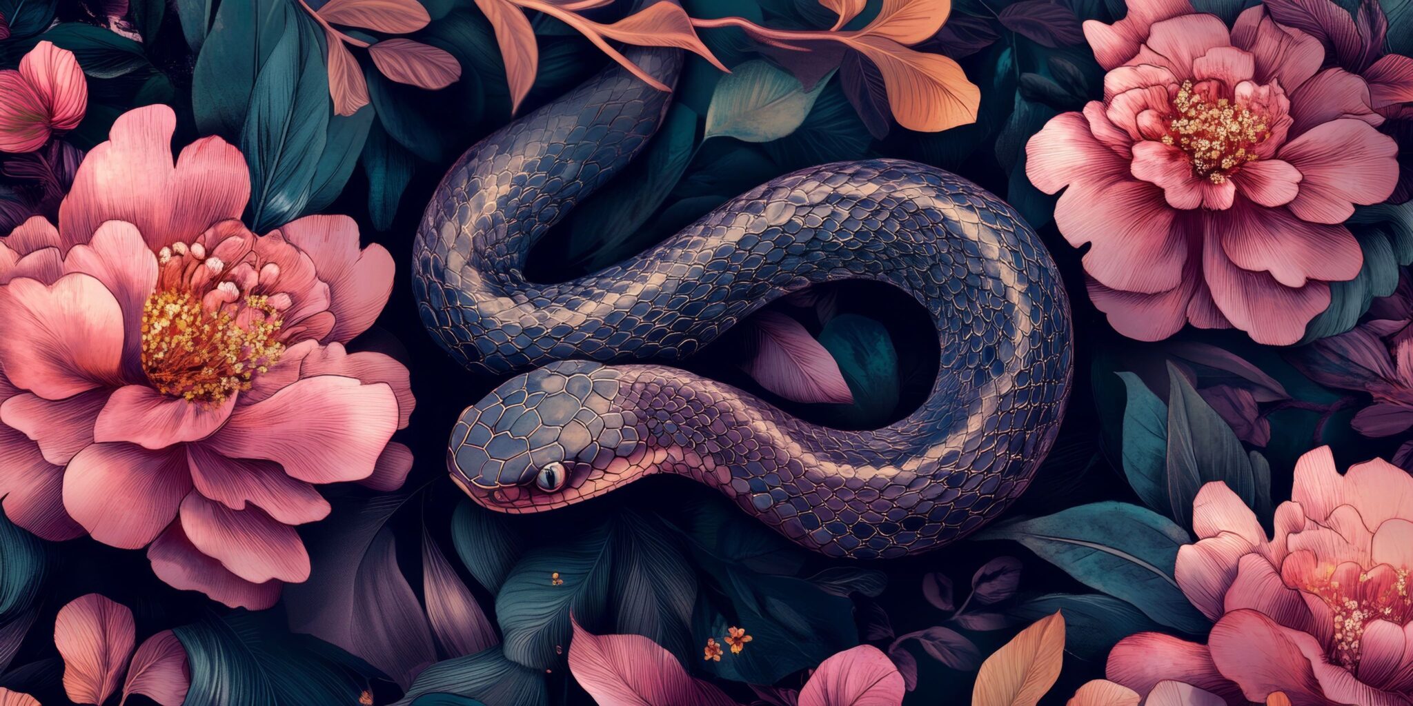 Картина "Serpente Floreale"
