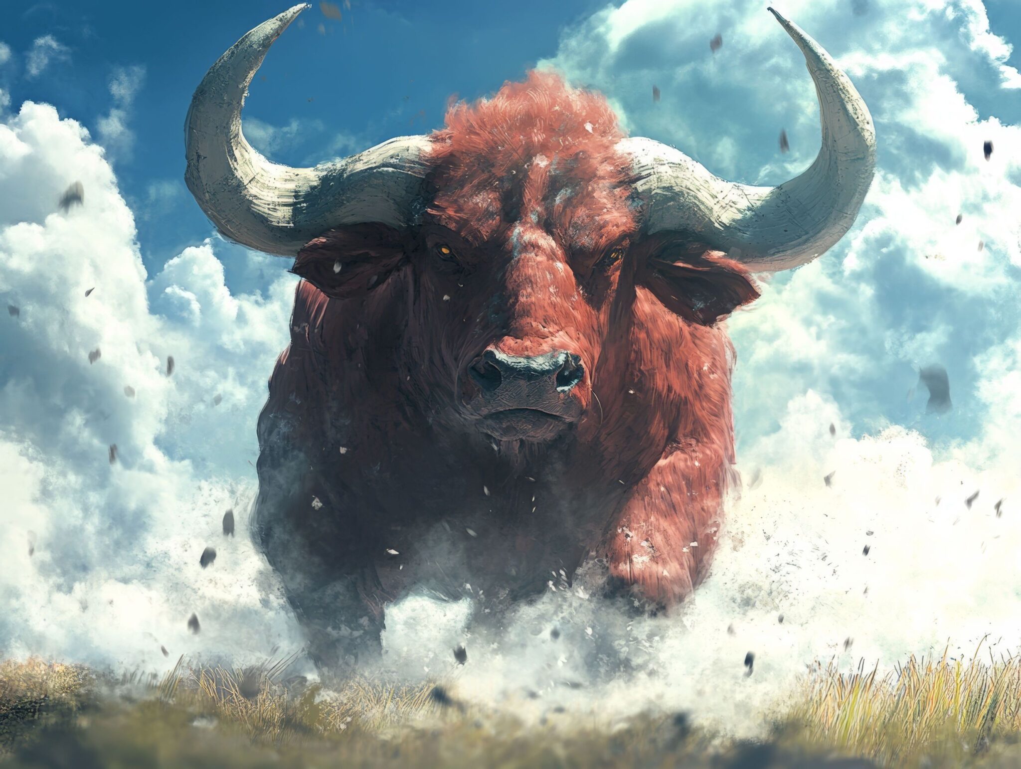 Картина "Running Bull"