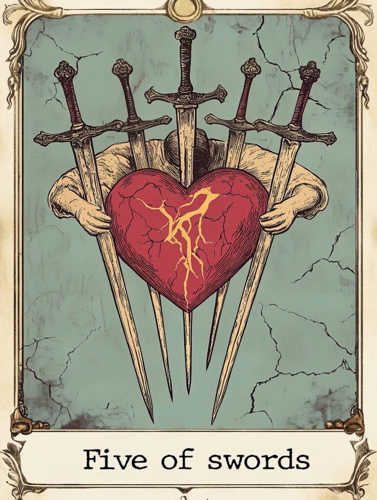 Картина "Five Of Swords"